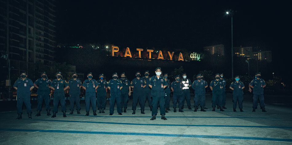 Pattaya City Lockdown Volunteer Police 